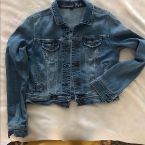 Denim crop jean jacket